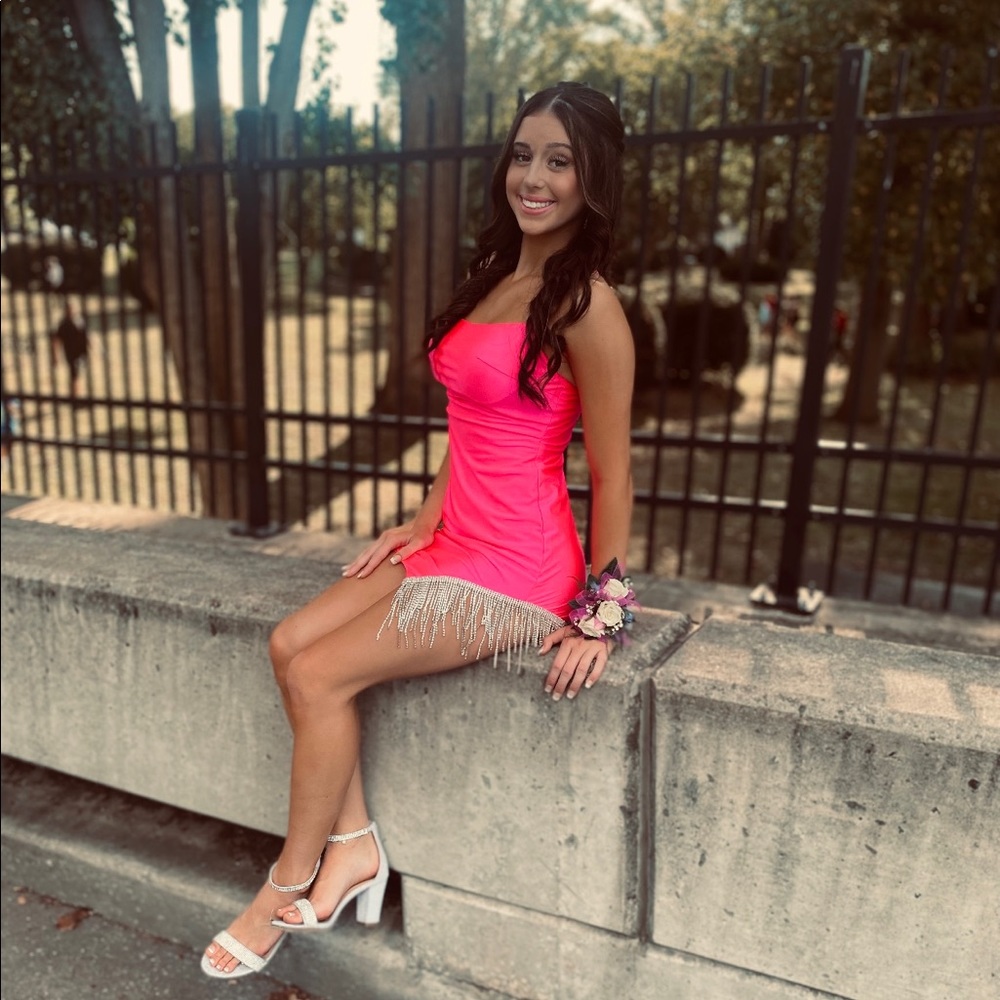 Selling my hoco dress!! Sophia Thomas size 0 and only worn once.